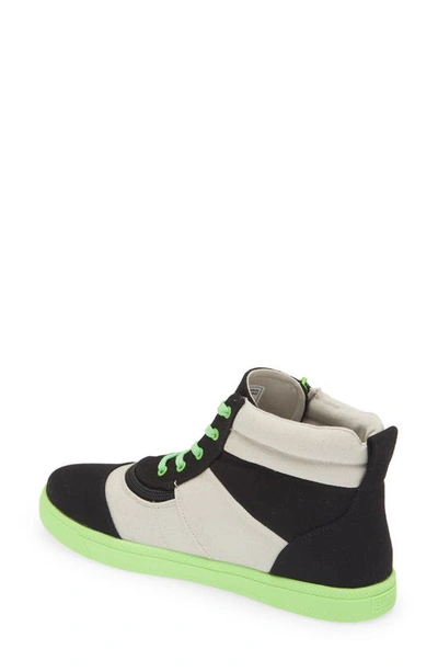 Shop Billy Footwear High Top Sneaker In Black/ Green