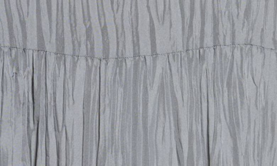 Shop Eileen Fisher Sleeveless Tiered Silk Midi Dress In Steel