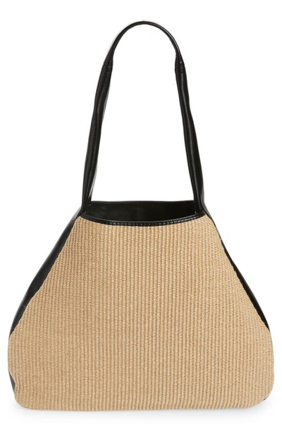 Shop Khaite Ada Raffia Hobo In Natural