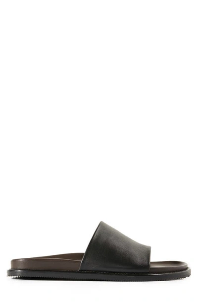 Shop Paul Stuart Palma Slide Sandal In Black Calf