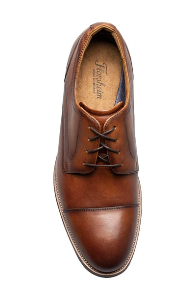 Shop Florsheim Rucci Cap Toe Derby In Cognac