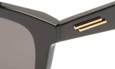 Shop Bottega Veneta 48mm Square Sunglasses In Black