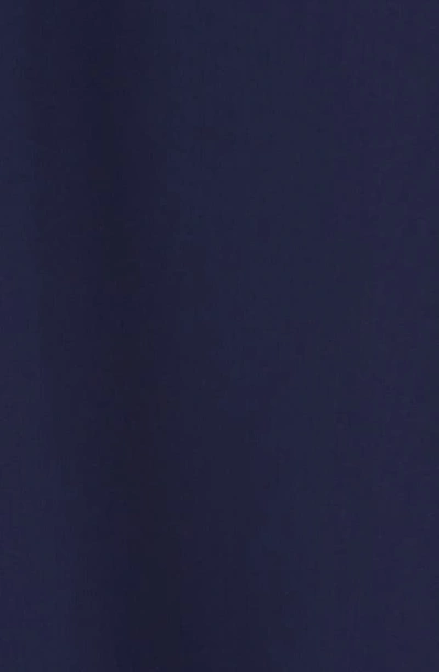 Alex Evenings Sequin Embroidered Bodice Empire Waist Gown In Navy
