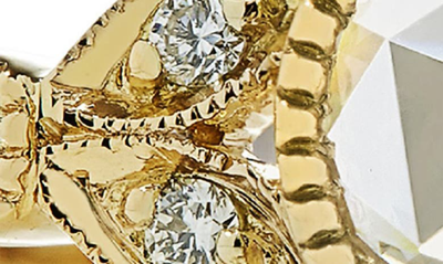 Shop Sethi Couture Evelyne Rose Cut Diamond Ring In 18k Yg