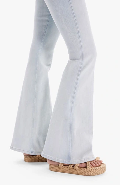 Shop Mother The Super Cruiser High Waist Double Heel Flare Jeans In Sexico Mexico