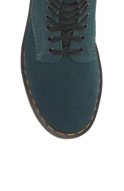 Shop Dr. Martens' 1460 Pascal Suede Combat Boot In Green Suede
