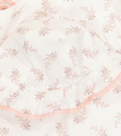 Tartine Et Chocolat Baby Set Of Floral Tunic And Hat In Craie