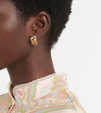 Gucci Interlocking G Earrings In Oro 63 | ModeSens