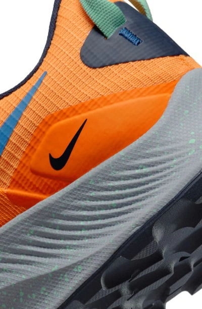 Shop Nike Pegasus Trail 3 Trail Running Shoe In Orange/ Blue/ Wolf Grey