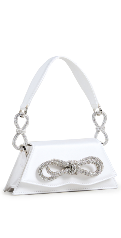 Shop Mach & Mach Samantha Double Bow Bag In White