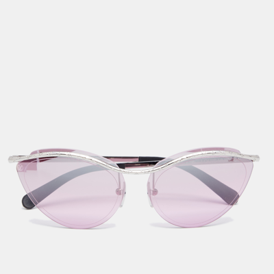 Louis Vuitton Pink/Silver Z1040W Rimless Thelma and Louise Cat Eye Sunglasses  Louis Vuitton