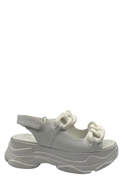 Shop Azalea Wang Skyler Platform Sandal In White