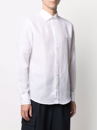 Deperlu Flynn Long-sleeve Shirt In White