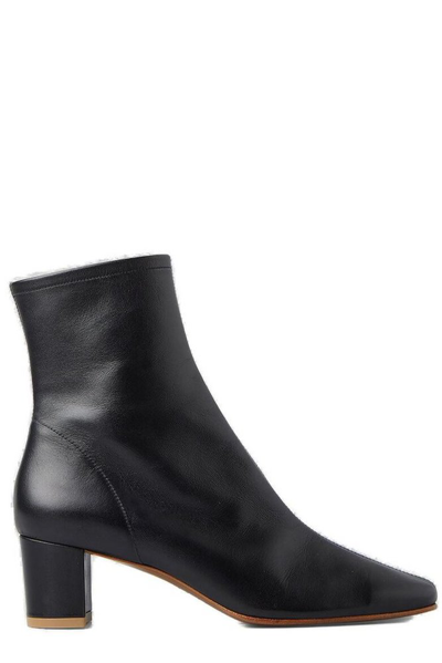 Shop By Far Sofia Block Heeled Ankle Boots In Black
