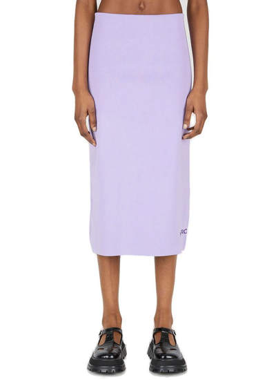Shop Marc Jacobs The Tube Midi Skirt In Purple