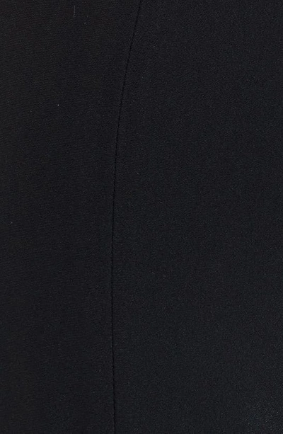 Shop Alexander Mcqueen Leaf Crepe Slim Bootcut Pants In Black
