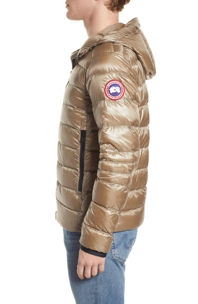 Shop Canada Goose Crofton Water Resistant Packable Quilted 750-fill-power Down Jacket In Tan - Tan
