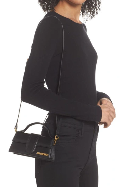 Shop Jacquemus Le Bambino Satchel In Black