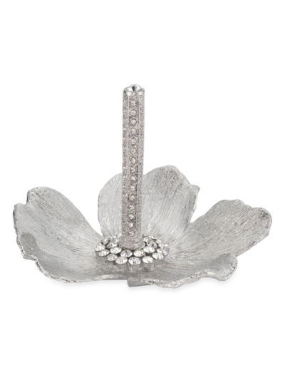 Shop Olivia Riegel Botanica Crystal Ring Holder In Silver