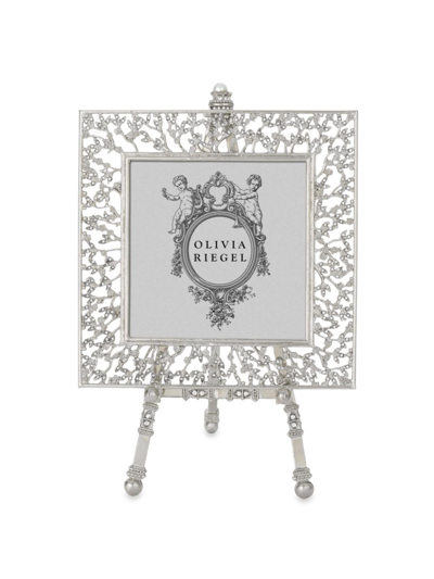 Shop Olivia Riegel Isadora Frame-on-easel In Silver