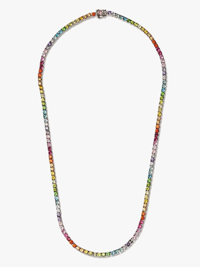Shop Hatton Labs Rainbow Crystal Necklace In Silber