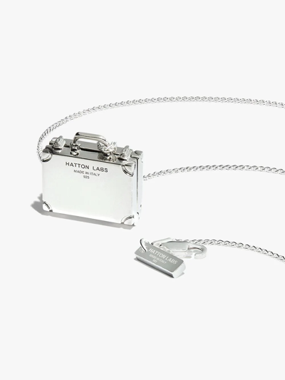 Shop Hatton Labs Suitcase Pendant Necklace In Silber