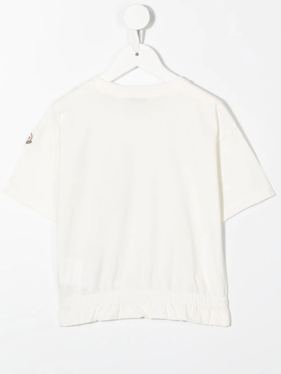 Shop Moncler Chest-pocket Cotton T-shirt In Nude