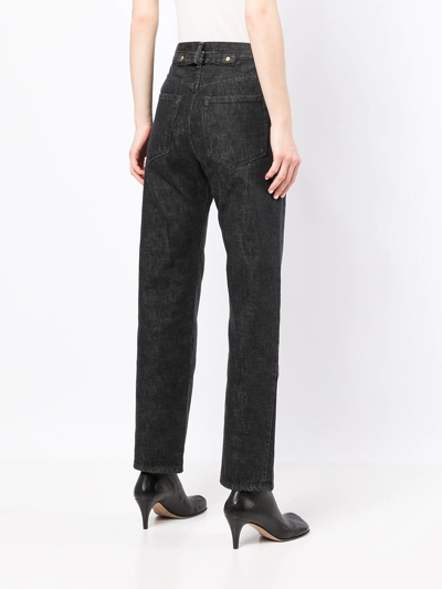 Tu Es Mon Tresor + Net Sustain The Diamond High-rise Straight-leg Jeans In Black