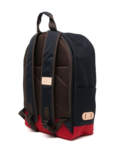 Shop Makavelic Logo Zipped Backpack In Blau