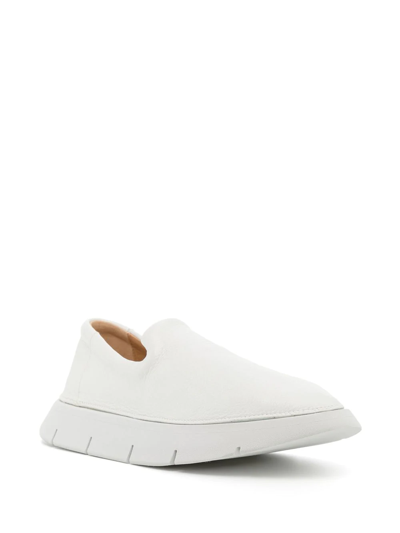 Shop Marsèll Laceless Slip-on Sneakers In Weiss