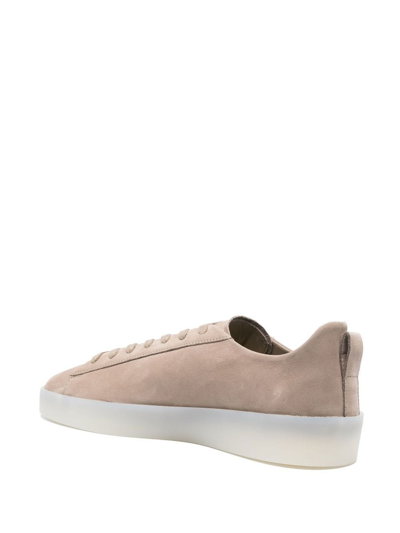 Shop Essentials Lace-up Low-top Sneakers In Neutrals