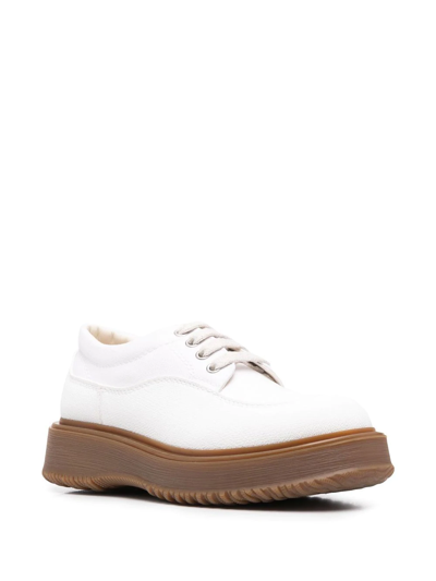 Hogan Untraditional White Cotton Shoe In Weiss
