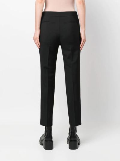 Shop Givenchy Skirt-detail Slit Trousers In Black