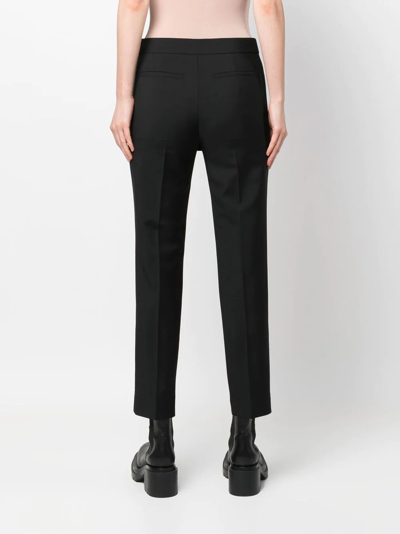 Givenchy Skirt-detail Slit Trousers In Black