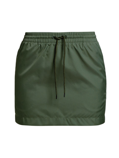 Shop Wardrobe.nyc Women's Utility Drawstring Miniskirt In Green