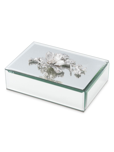 Shop Olivia Riegel Botanica Mirrored Box In Silver