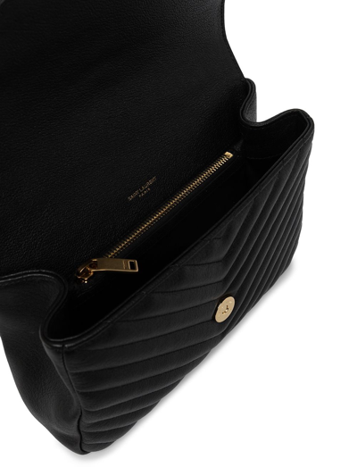 Shop Saint Laurent Medium Collège Shoulder Bag In Black