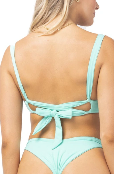 Shop L*space Camellia Underwire Bikini Top In Bright Teal