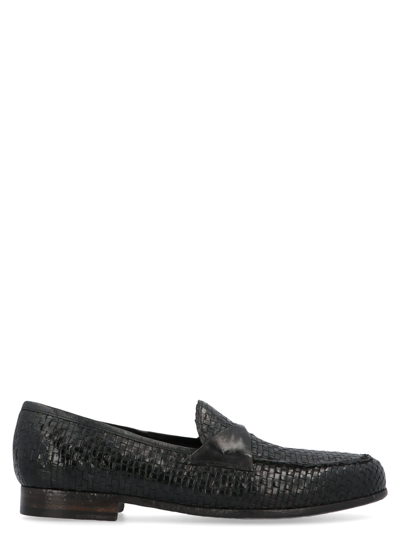 Shop Lidfort Braided Loafers In Black