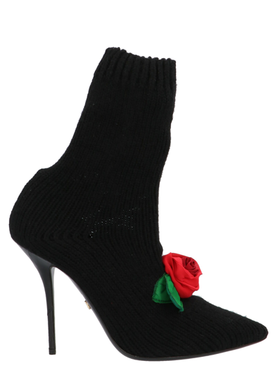 Shop Dolce & Gabbana Nkit Booties In Black