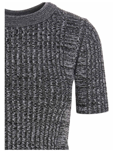 Shop Rabanne Knit Top In Gray