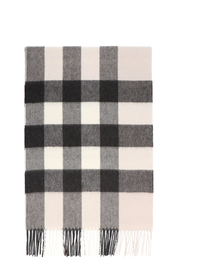 Shop Burberry Half Mega Check Scarf In Multicolor