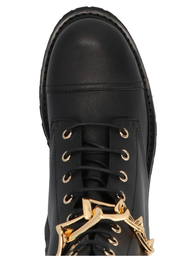 Shop Giuseppe Zanotti Chain Detail Boots In Black