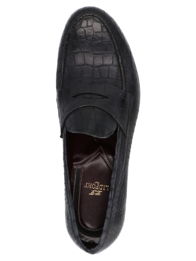 Shop Lidfort Penny Loafers In Black