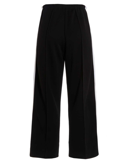 Shop Palm Angels Track Cropped Joggers In Black
