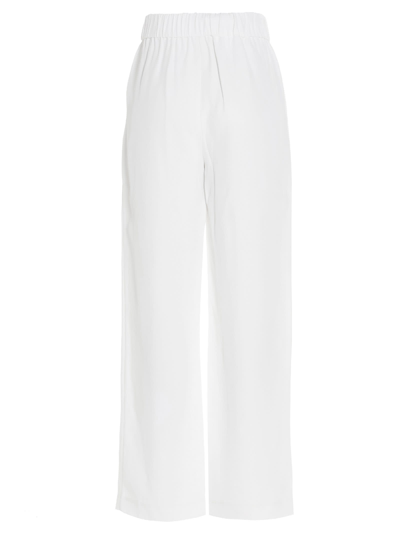 Shop Co Elastic Waistband Visse Trousers In White