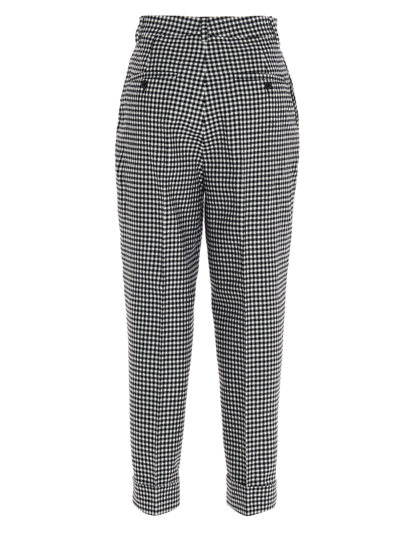 Shop Ami Alexandre Mattiussi All Over Check Wool Pants In White/black