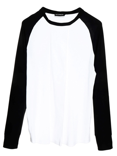 Shop Nicomede Bicolor T-shirt In White/black