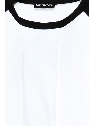 Shop Nicomede Bicolor T-shirt In White/black