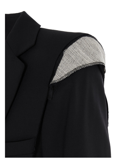 Shop Vetements Cut Out Virgin Wool Blazer In Black
